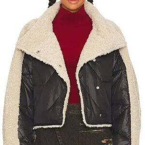 Women's Black and Cream Jacket